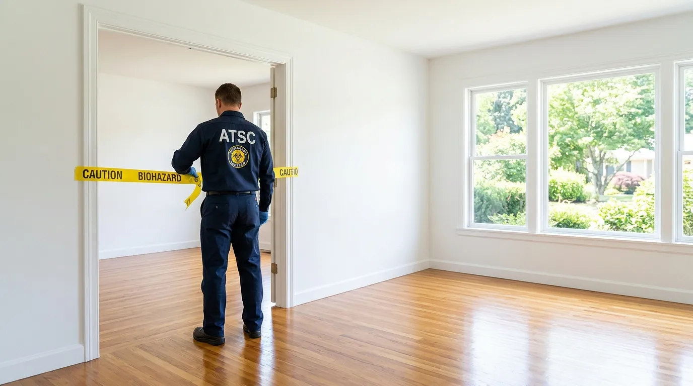 Certified biohazard cleanup crew performing Crime Scene Cleanup in Boca Raton